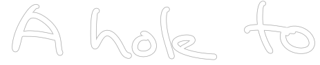 Hole to another universe